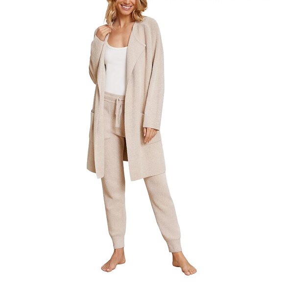 Barefoot Dreams Jackets & Blazers - Barefoot Dreams Cozychic Ultra Lite Wide Collar Jacket - Sand (Sz M) a596948